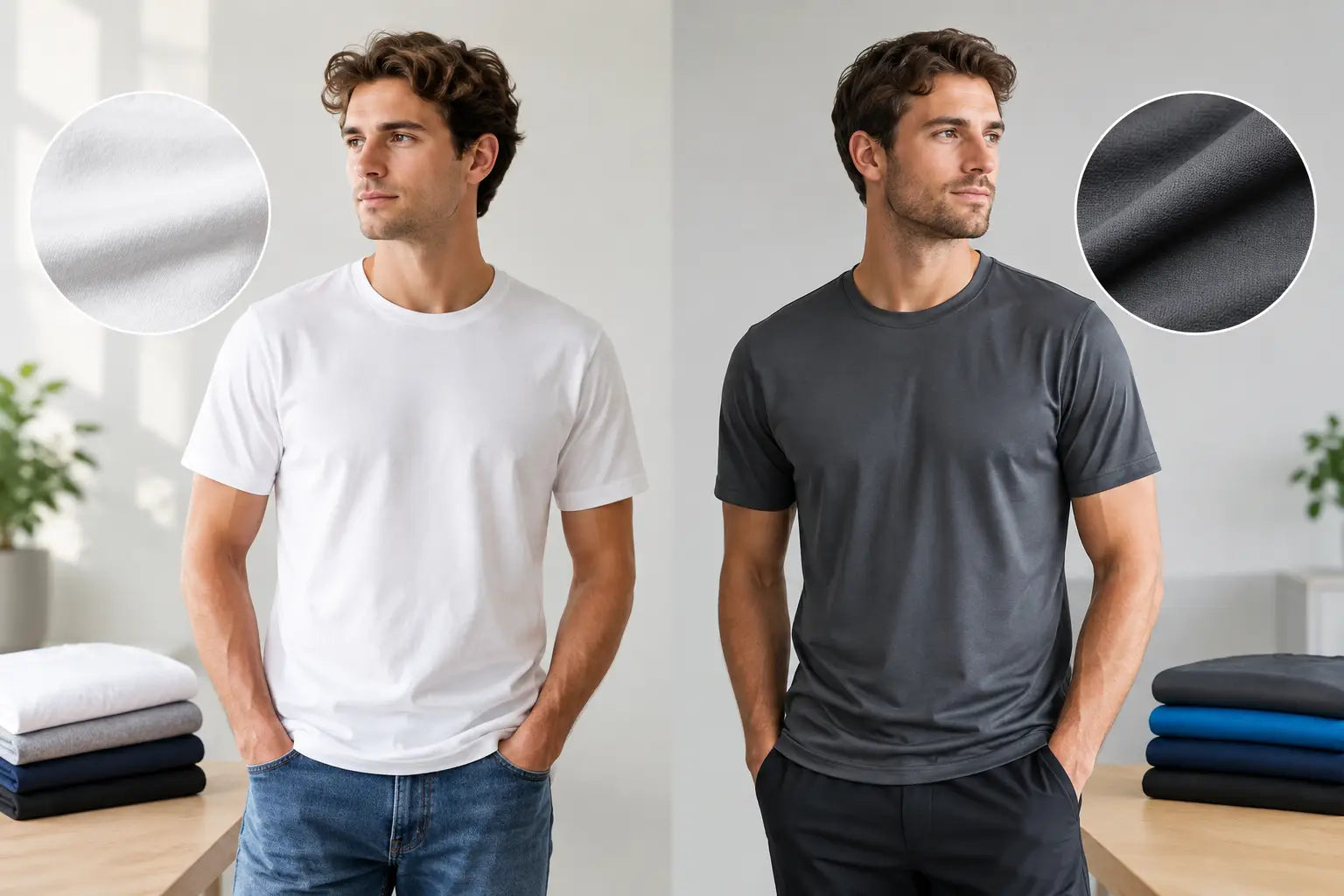 Katoenen versus polyester T-shirt: wat kies je?