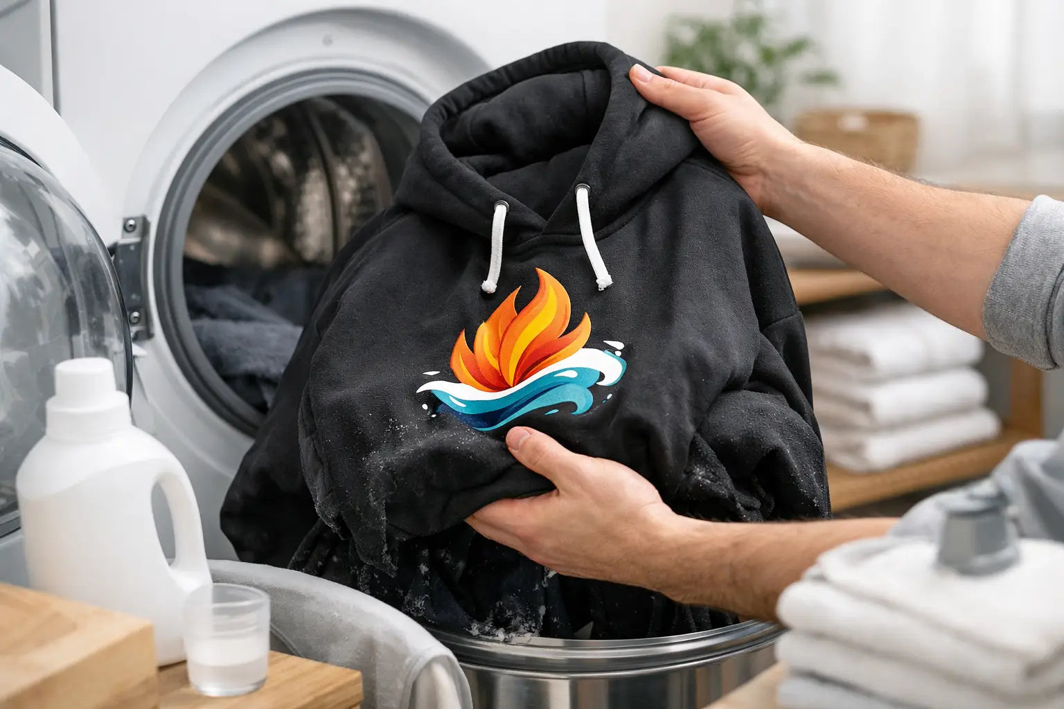 Hoe was je een bedrukte hoodie zonder printschade